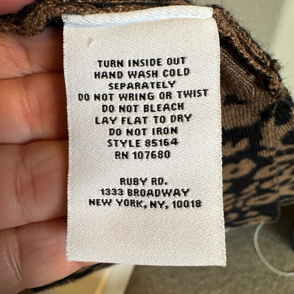Ruby Rd. Animal Print Cardigan - Picture 4 of 4